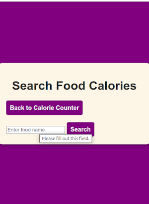 Calorie Counter Plus Screenshot 2