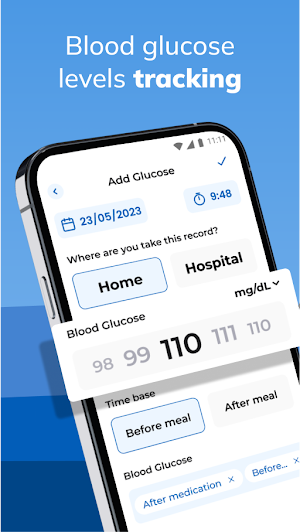 Glucose Blood Sugar Tracker Screenshot 0