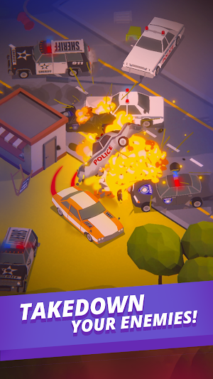 Turbo Destroyer: Police Chase! Screenshot 1