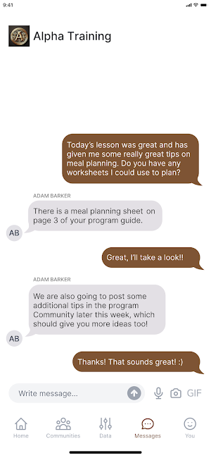 Alpha Training Screenshot 2