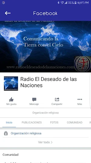 Radio El Deseado de las Nacion Screenshot 2