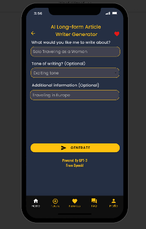 AI Word Wizard: Content Writer Screenshot 1