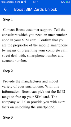 Boost SIM Network Unlock Guide Screenshot 3