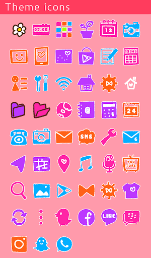 Smiley Flowers Theme +HOME Screenshot 3
