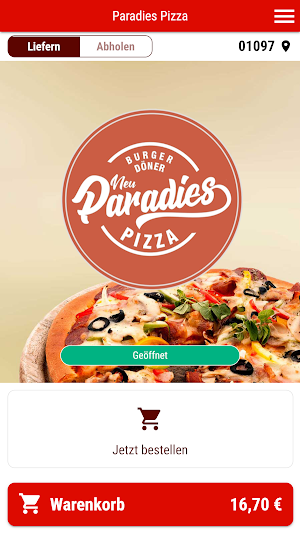 Paradies Pizza Screenshot 0