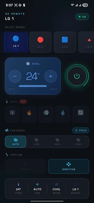 LG AC Remote Screenshot 1