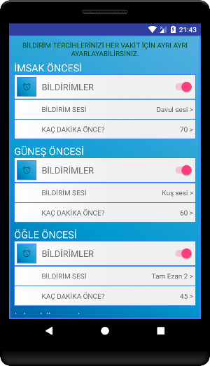 Namaz Vakitleri İmsakiyeli Screenshot 2