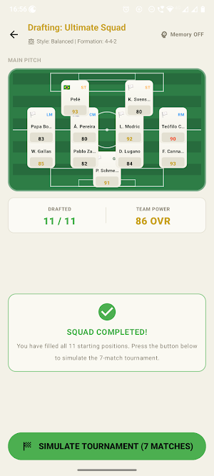 Seven To Zero: Soccer Draft Screenshot 3