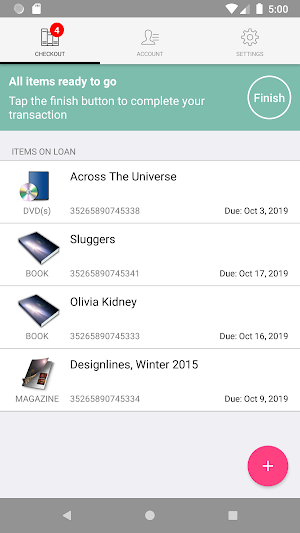 UMLibraries Self-Checkout Screenshot 2