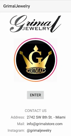 Grimal Jewelry Online Store Screenshot 0
