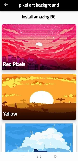 Pixel art background Screenshot 2