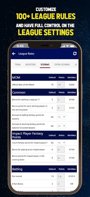 HKCA Fantasy League Screenshot 2