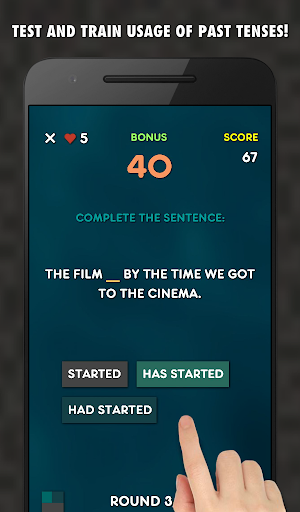 Past Tenses Grammar Game Screenshot 1