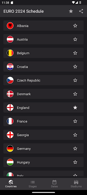 EURO 2024 Schedule Screenshot 3