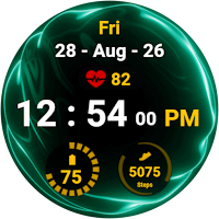 Fluid Turquoise Watch Face