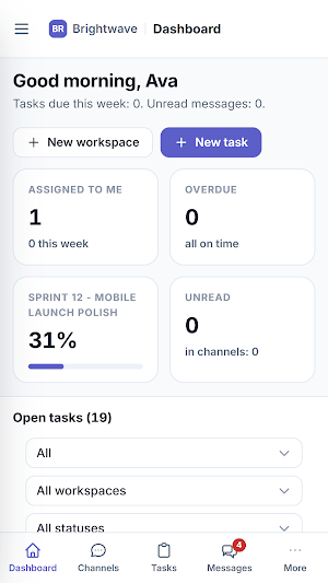 TeamLayer - Team Chat & Tasks Screenshot 0