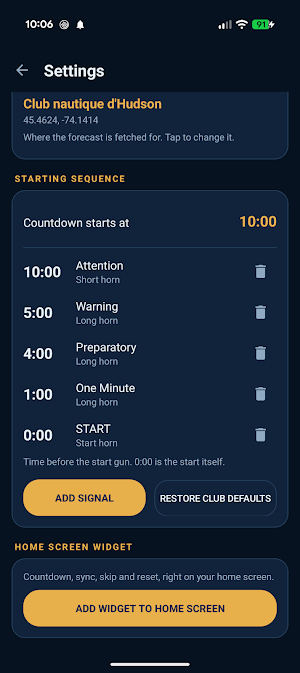 Sailing Timer Screenshot 3
