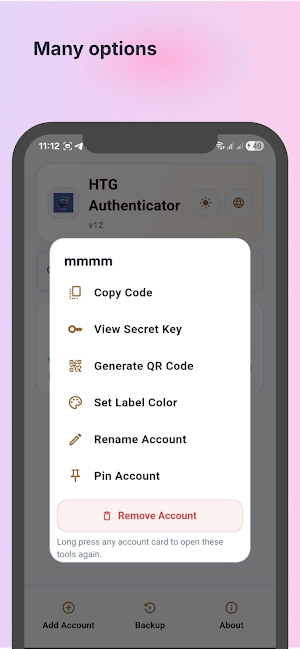 HTG Authenticator Screenshot 2