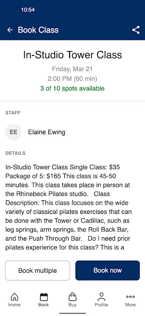 Rhinebeck Pilates Screenshot 2