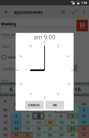 Endless Calendar Screenshot 2