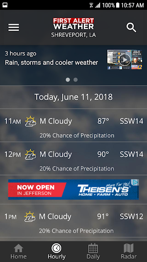 KSLA First Alert Weather Screenshot 2