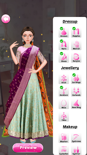 Indian Bridal Wedding Games Screenshot 2