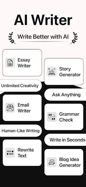 AI Writer - Story Essay Email Screenshot 0