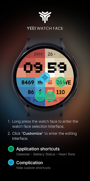 Color block Watch Face Screenshot 2