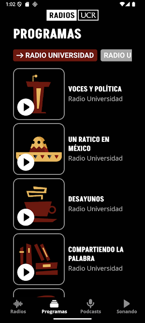 Radios UCR Screenshot 1