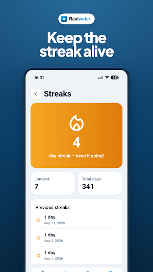 Real Water: Drinking Tracker Screenshot 3