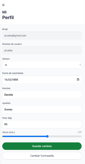 Comidex - Registro Alimenticio Screenshot 2