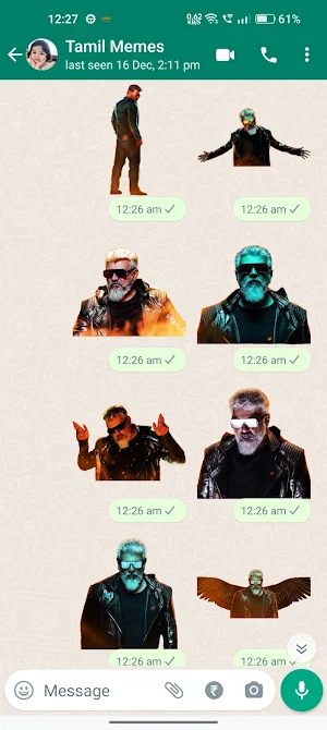 Ajith Thunivu Stickers Screenshot 3