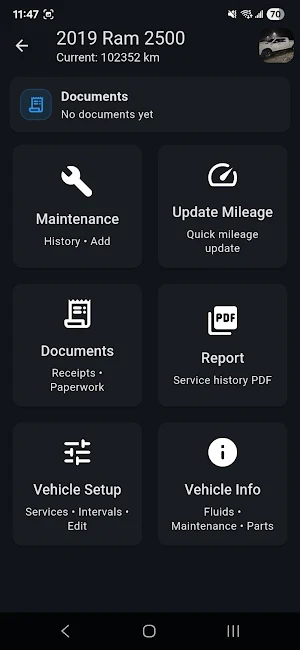 Maintenance Tracker Screenshot 3