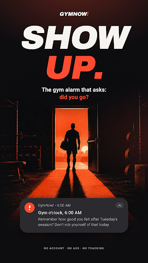 GymNow!: Gym Alarm & Reminder Screenshot 0