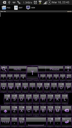 AI Keyboard Theme Frame Purpl Screenshot 1