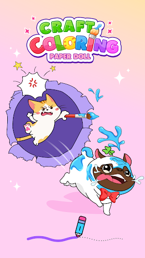 Paper Doll: Crafts Coloring Screenshot 0