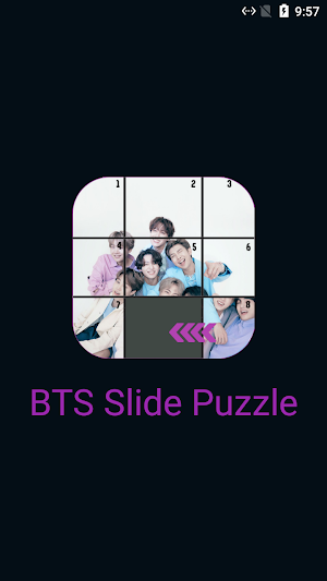 BTS Slide Puzzle Game Screenshot 0