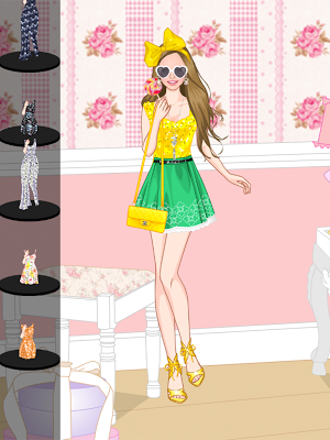 Floral Summer dress up game Screenshot 1
