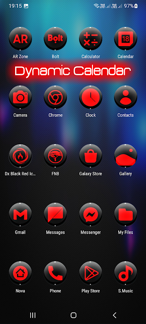 Dx Black Red Icon Pack Screenshot 1