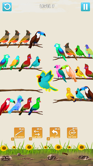 Bird Sort: Color Puzzle game Screenshot 0