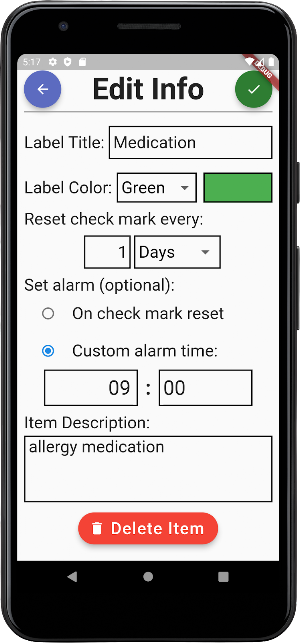 Checklist Tracker Screenshot 0