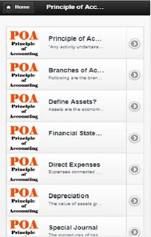 Principle  of Accounting Screenshot 1