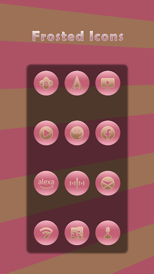 Frosted Gold On Pink Icons Screenshot 3