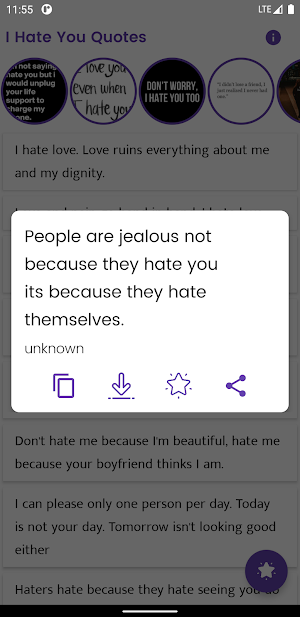 I Hate You Quotes and Sayings Screenshot 2