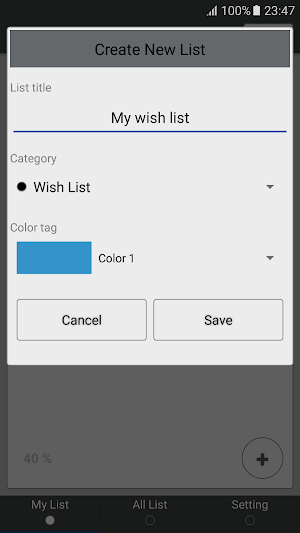 Wish List Screenshot 2