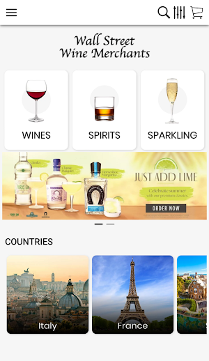 Wall Street Wine Merchants Screenshot 2