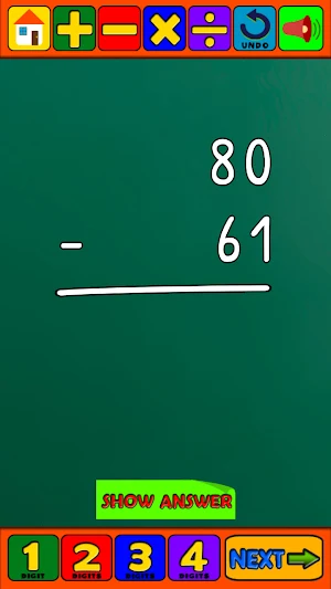 Doodle Math Flash Cards Screenshot 1