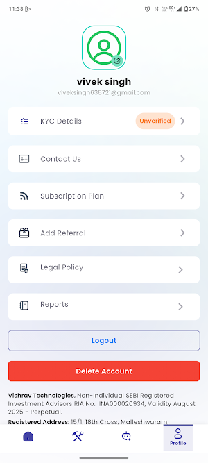 MyFinPortfolio Screenshot 3