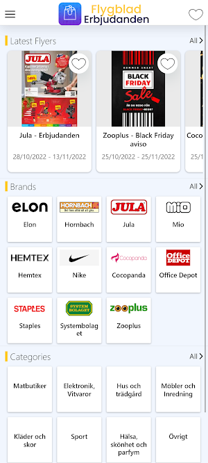 Flygblad Erbjudanden Sweden Screenshot 0