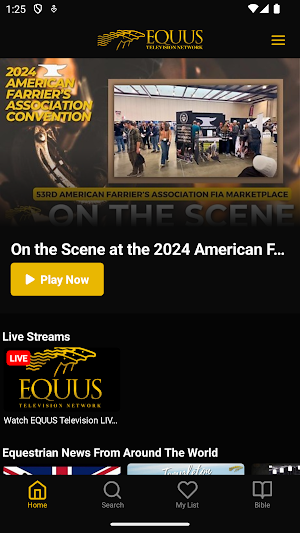 EQUUS Television Network Screenshot 0